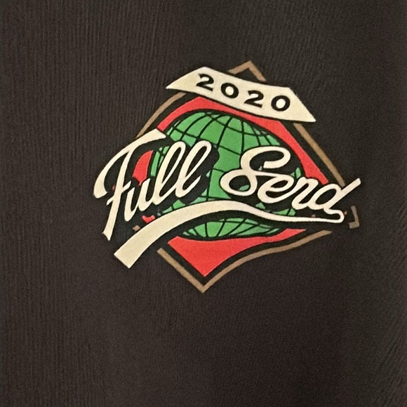 Full Send 2020 baseball hoodie, black men’s size S - Picture 3 of 5